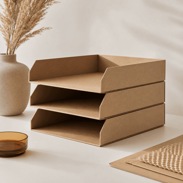 Document & Label Tray — Set of 3 stackable trays