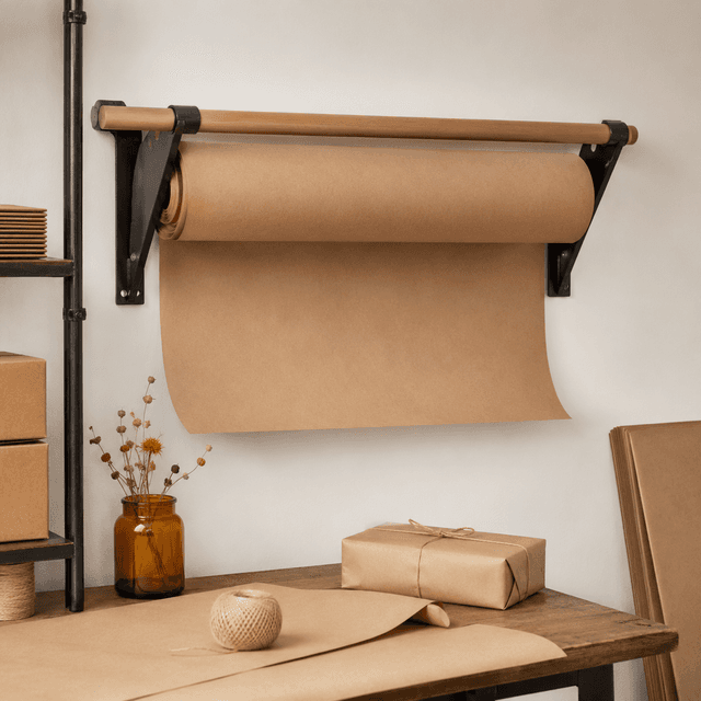 Wall-Mount Roll Dispenser Rack — Single-roll wall rack