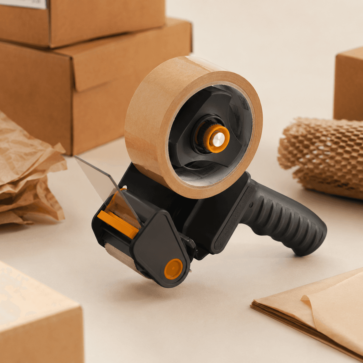 Ergonomic Tape Dispenser — Handheld, refillable