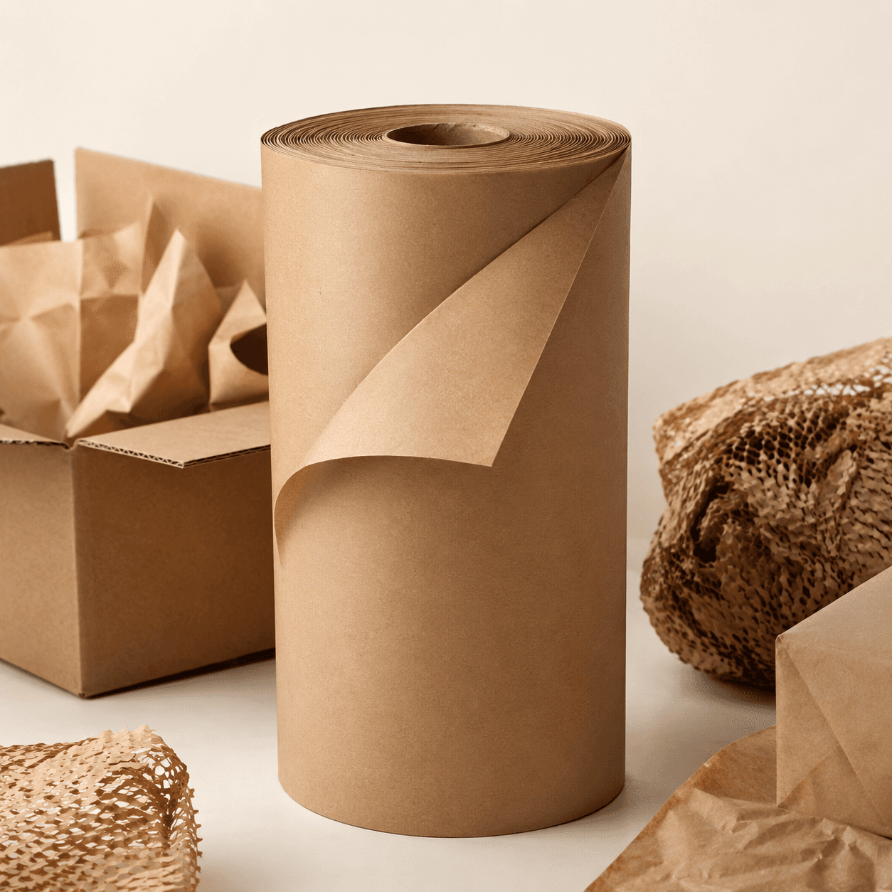 Kraft Void-Fill Paper Roll — 24 in × 200 ft roll